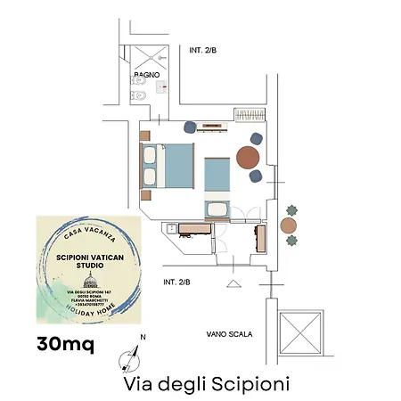Scipioni Vatican Distante 10 Minuti A Piedi Dal Vaticano Apartmán